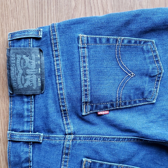 Levi's 511 Performance Stretch Jeans Youth Size 14R๐26" Waist X 28" Inseam - Picture 12 of 14